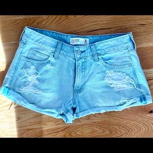 Abercrombie & Fitch Distressed Denim Shorts
